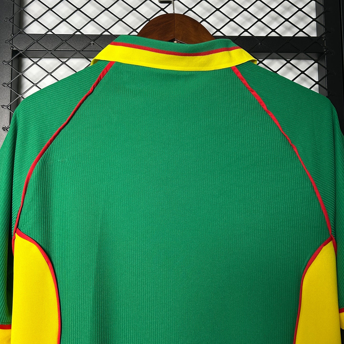 1990s Cameroon Retro Football Shirt | Green Yellow Home
