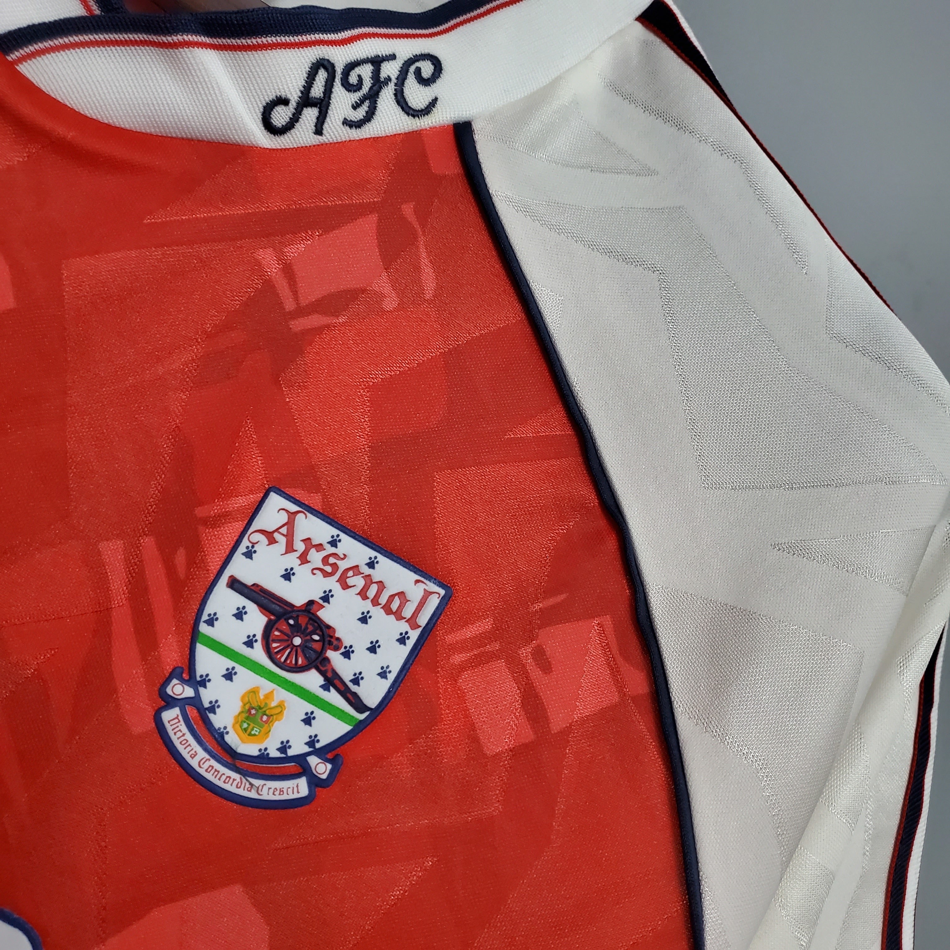 1980s Arsenal Retro Football Shirt | Red White Home