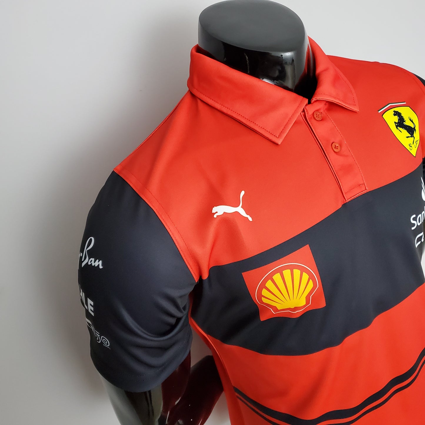 Ferrari F1 2023 Polo – Player Fit Shell | Red and Black