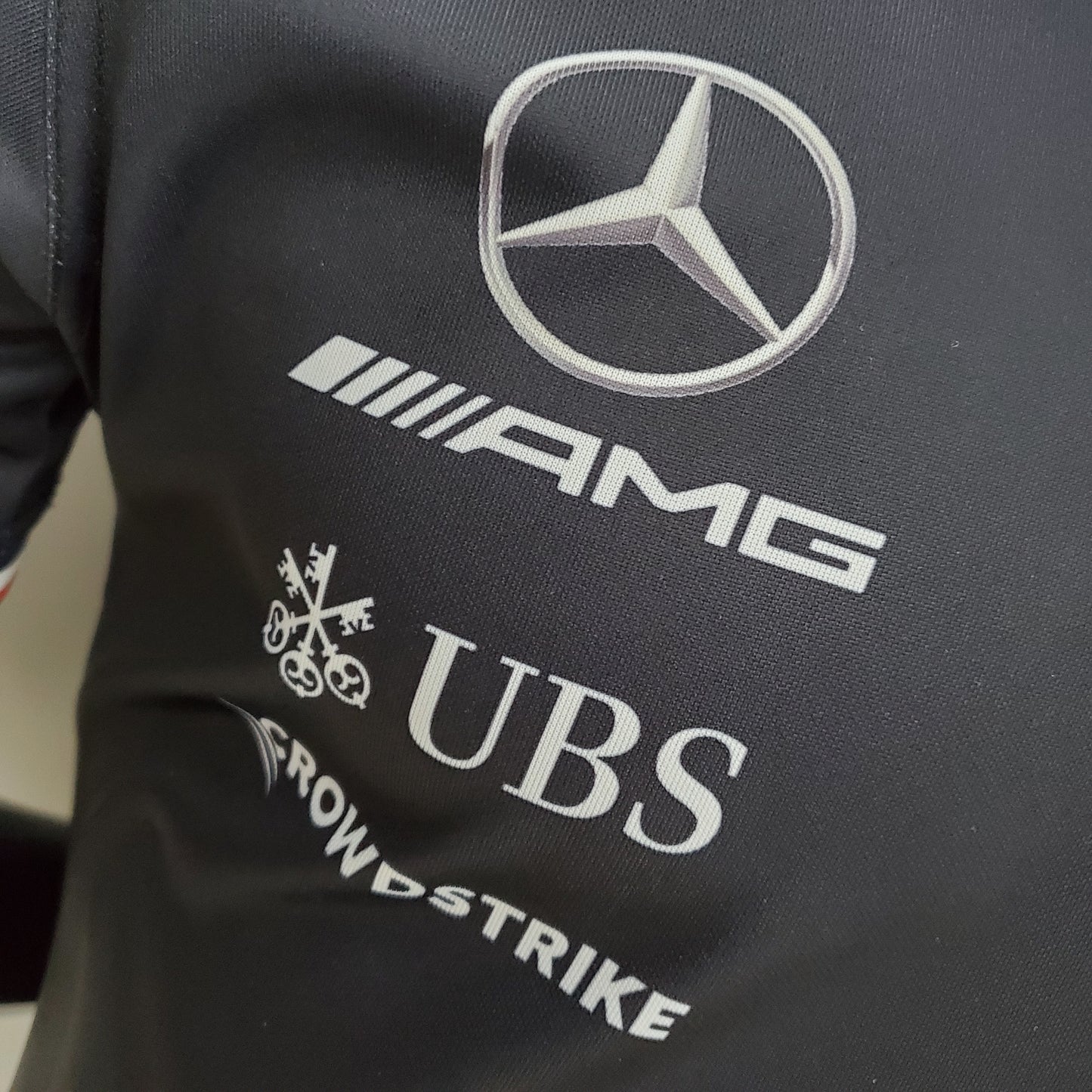 Mercedes AMG F1 2024 Player Fit Polo – Lewis Hamilton #44 Petronas | Black