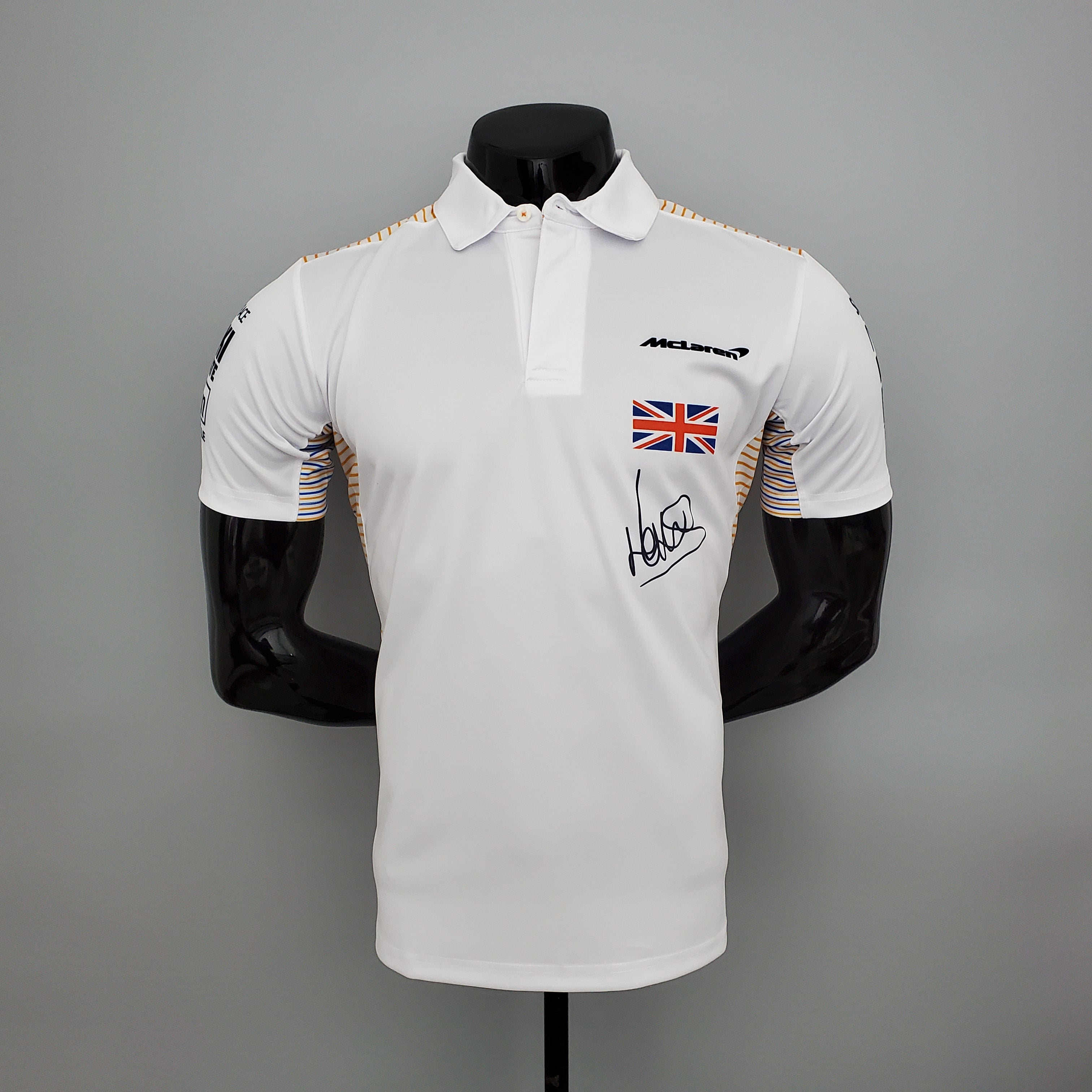 McLaren F1 2023 Polo – Player Fit – Lando Norris #4 | White