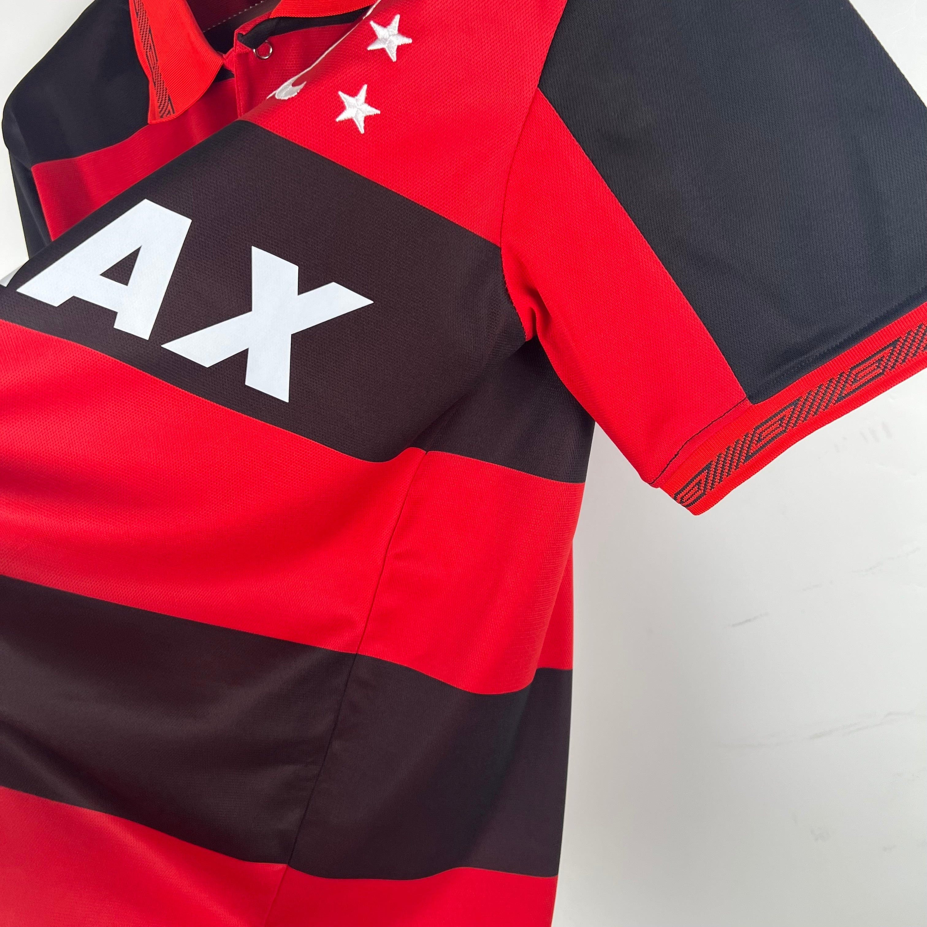 1980s Flamengo Retro Football Shirt | Red Black Home