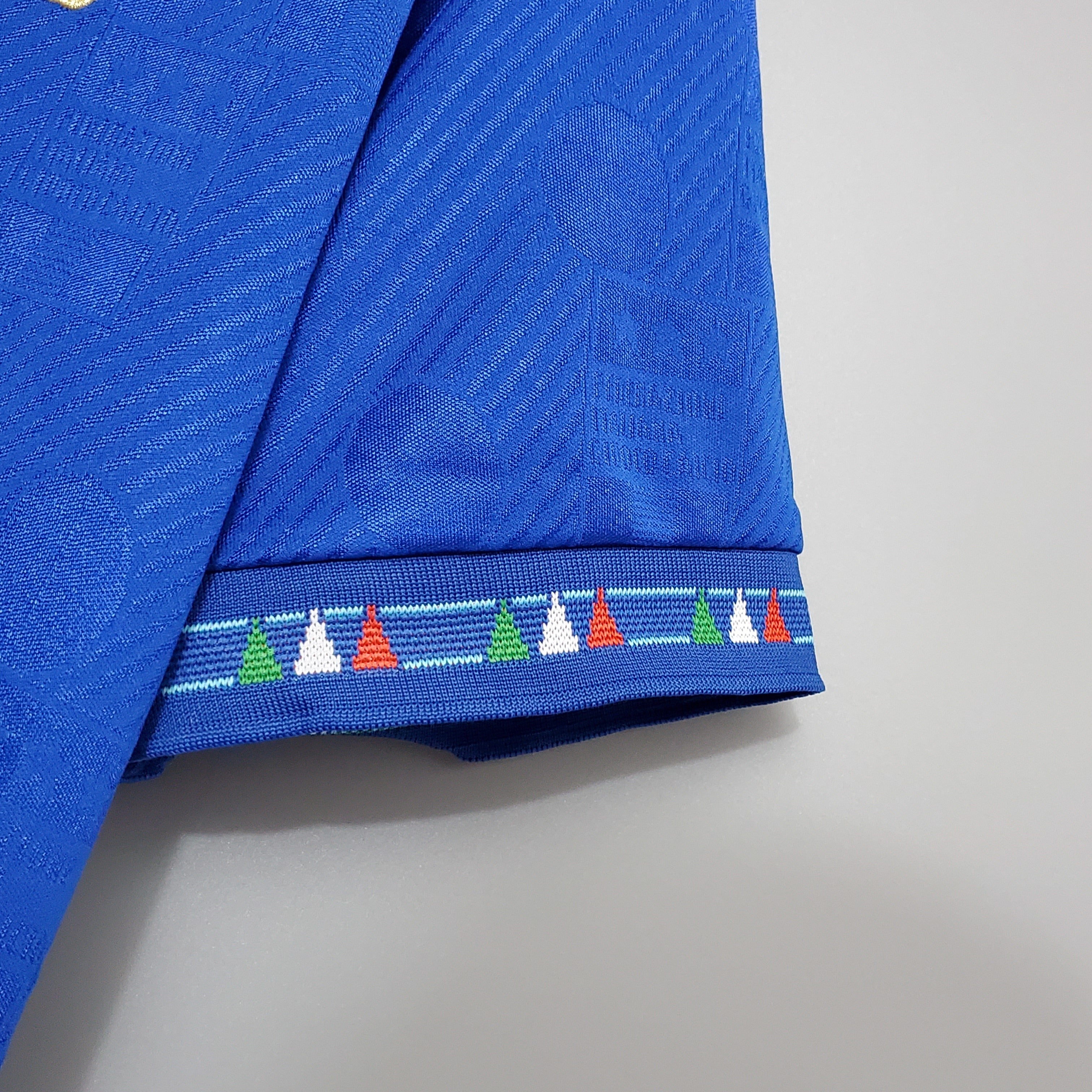 1990s Italy Retro Football Shirt | Blue White Third
