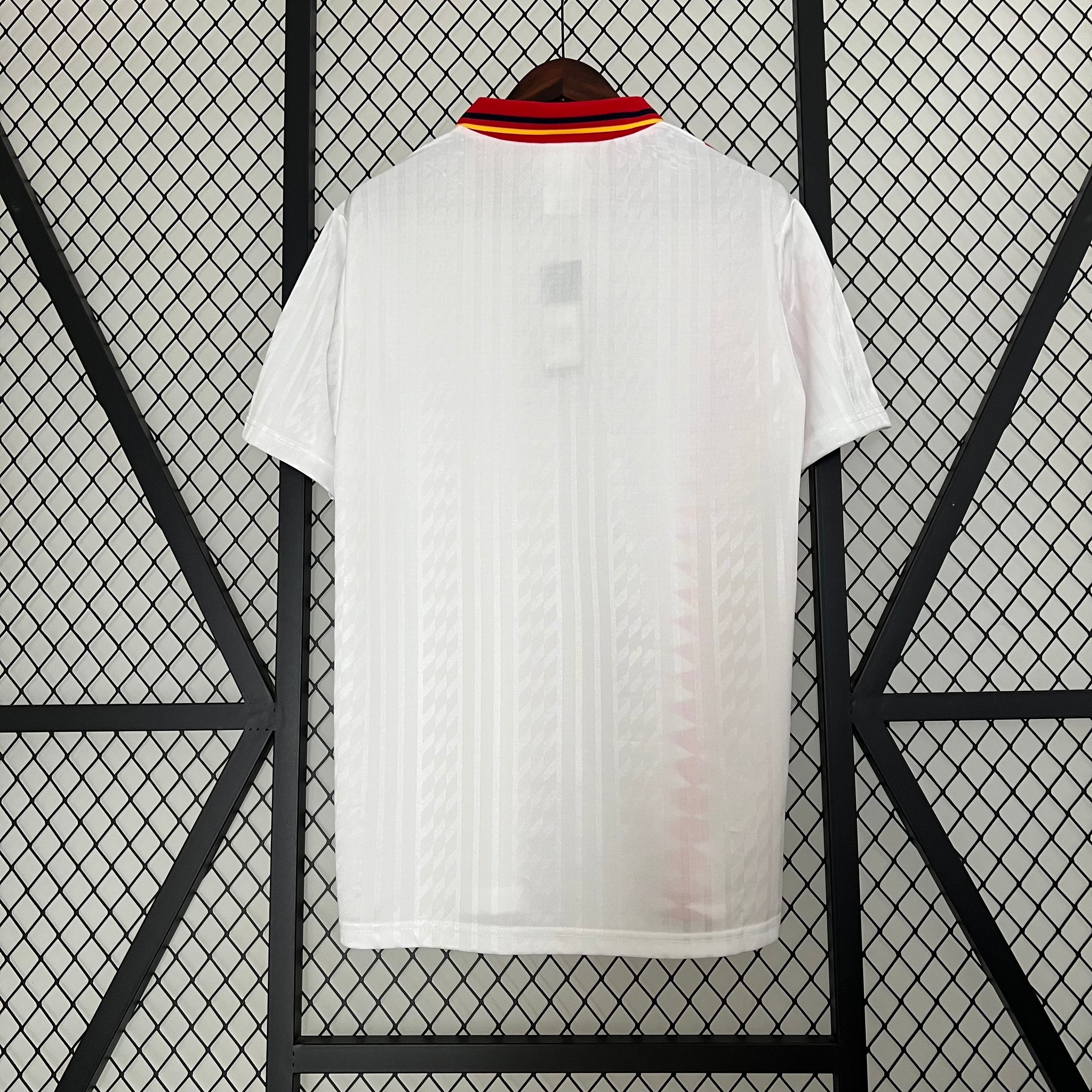 1990s Spain Retro Football Shirt | White Red Home