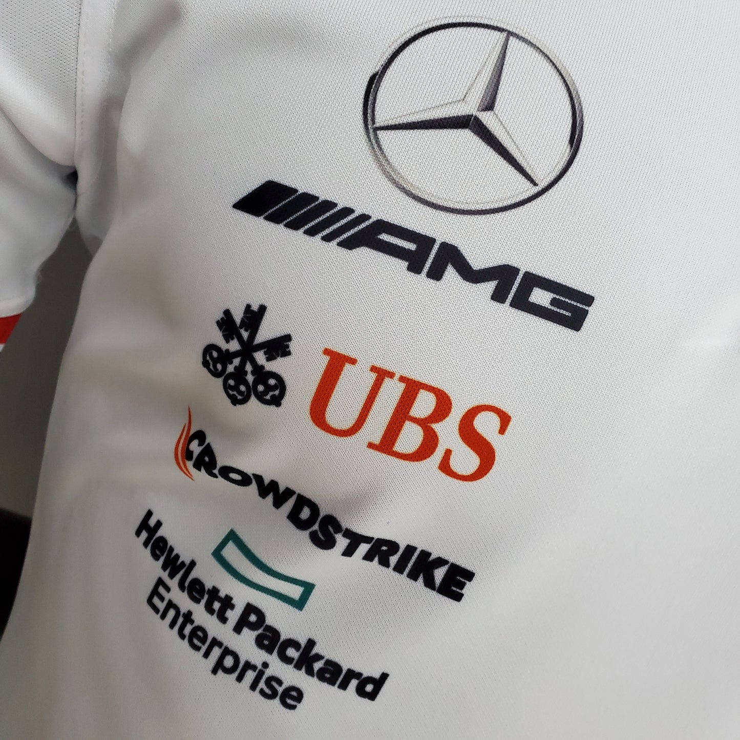 Mercedes AMG F1 2023 Polo – Player Fit Petronas | White