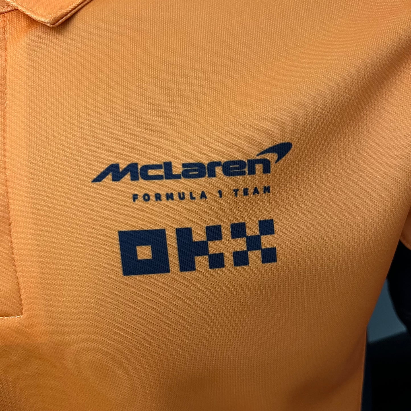 McLaren F1 2023 Polo – Player Fit | Papaya Orange
