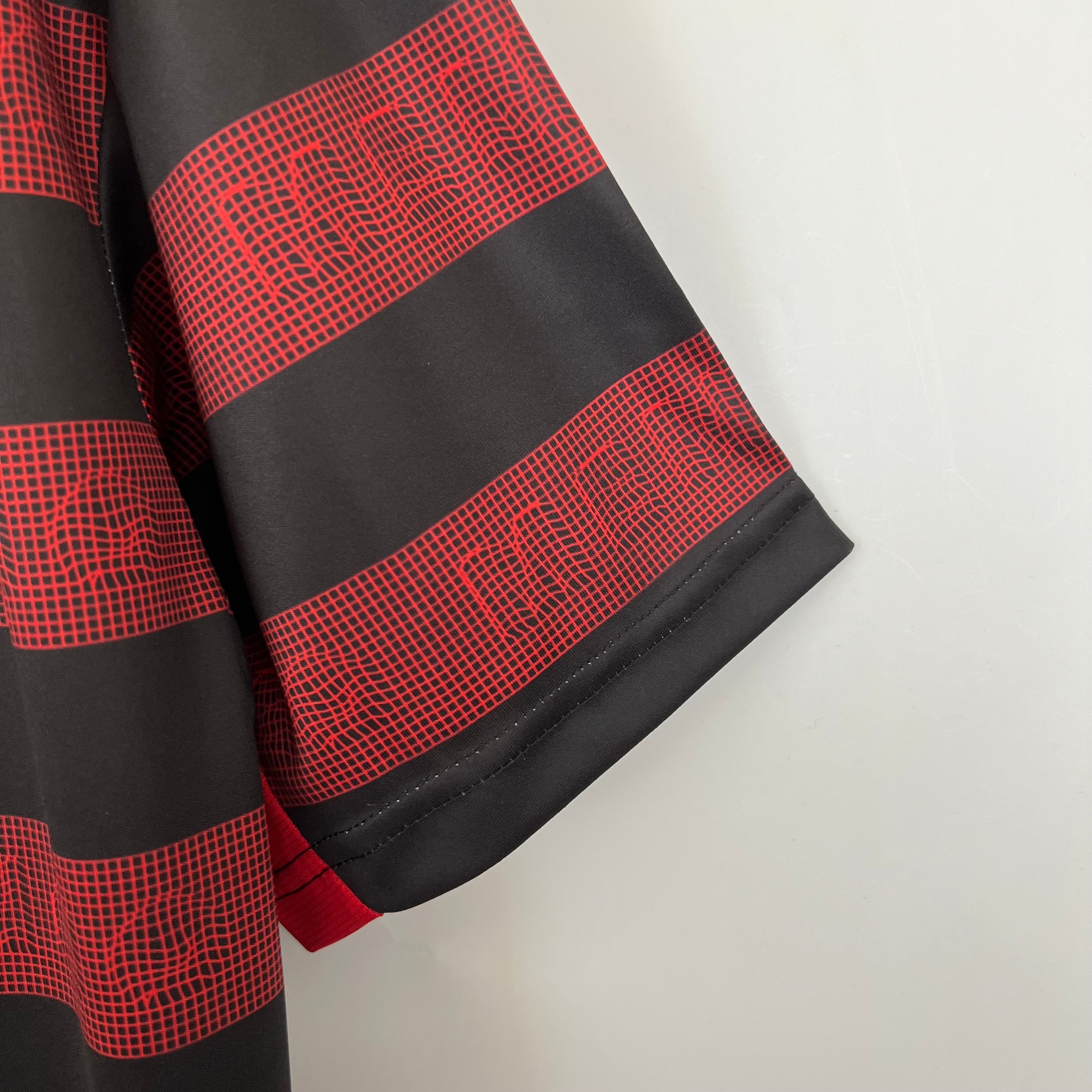 1890s Flamengo Retro Football Shirt | Red Black Home