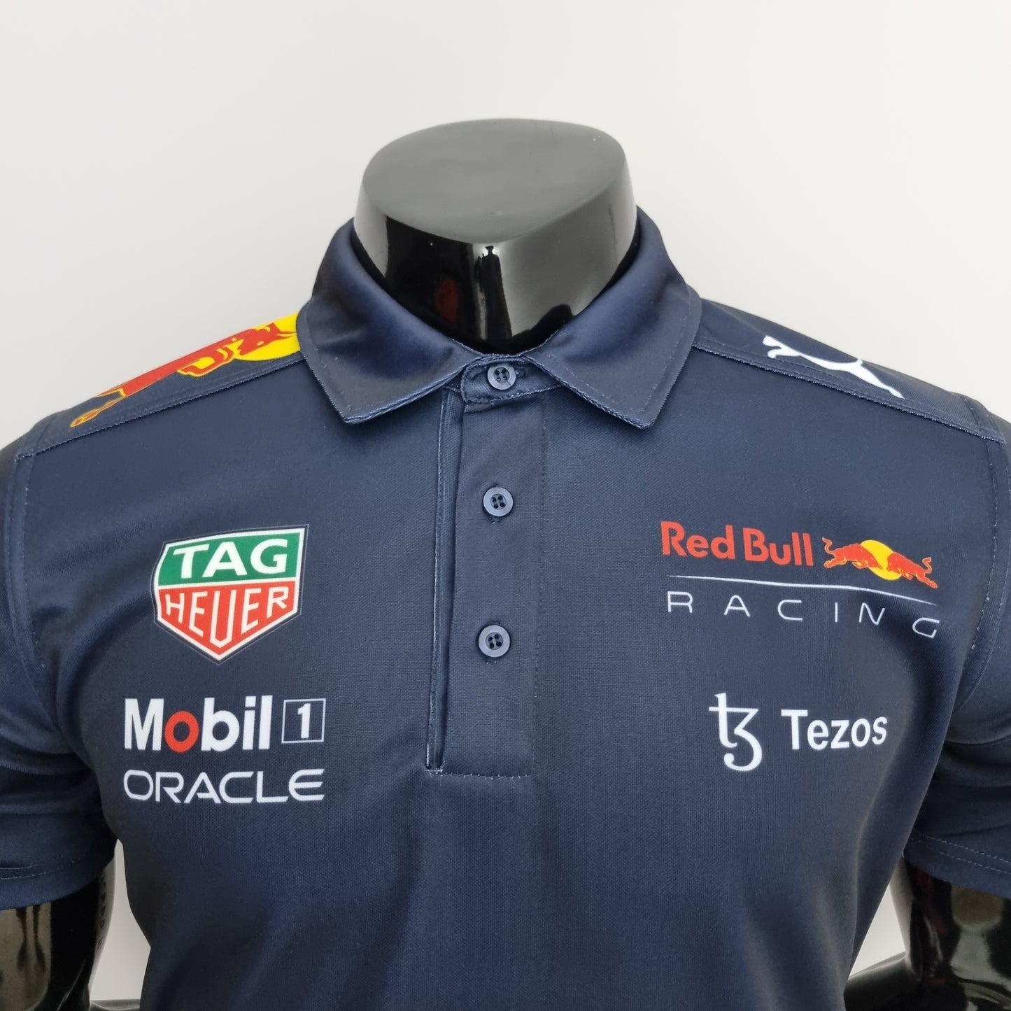 Red Bull Racing F1 2023 Polo – Player Fit Tag Heuer| Navy Blue