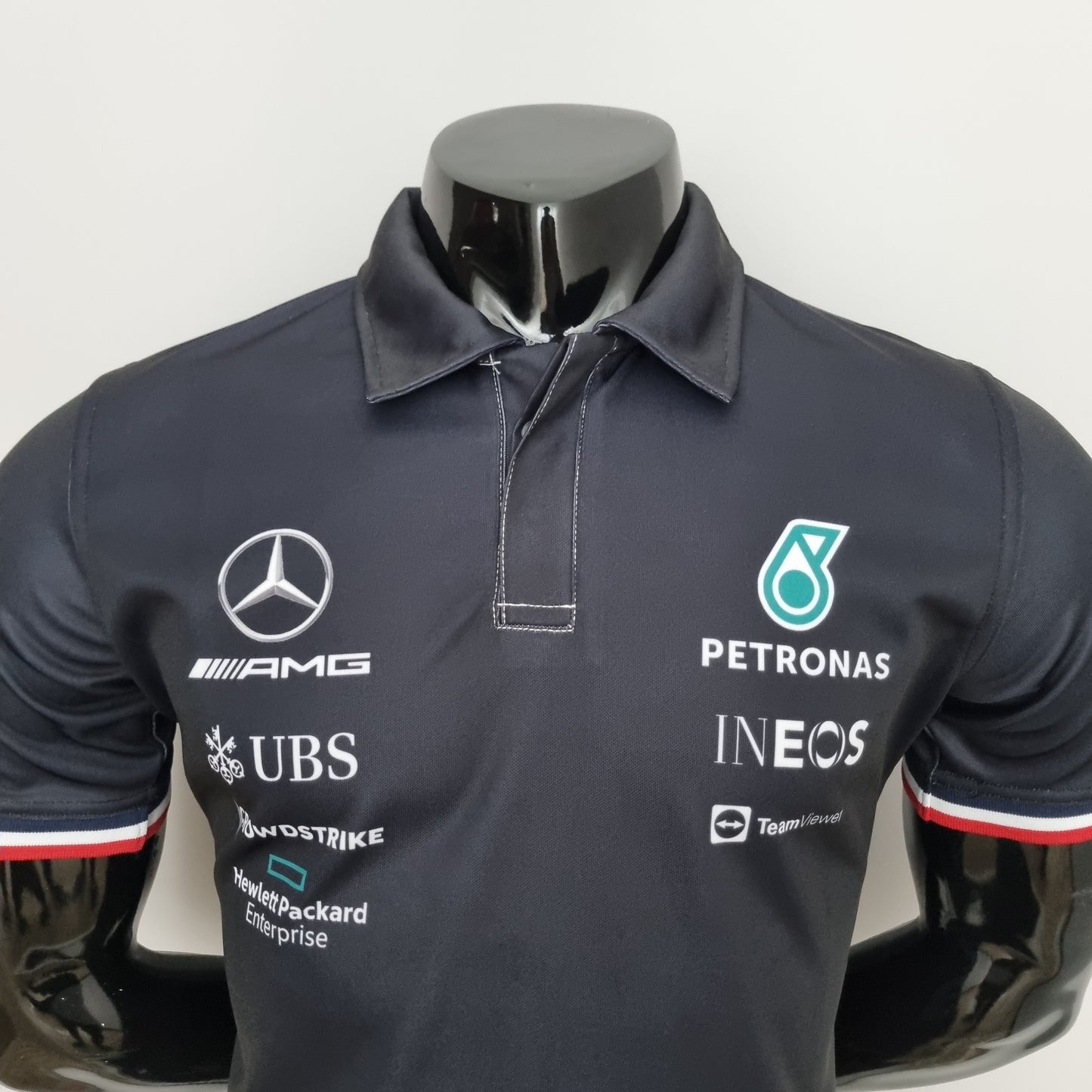 Mercedes F1 2023 Player Fit Polo | Black