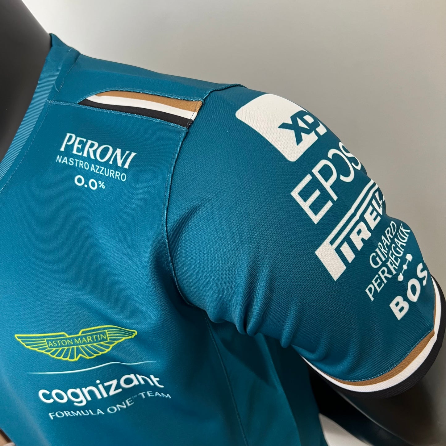 Aston Martin F1 2023 Player Fit T-Shirt – Lance Stroll #18 | Teal