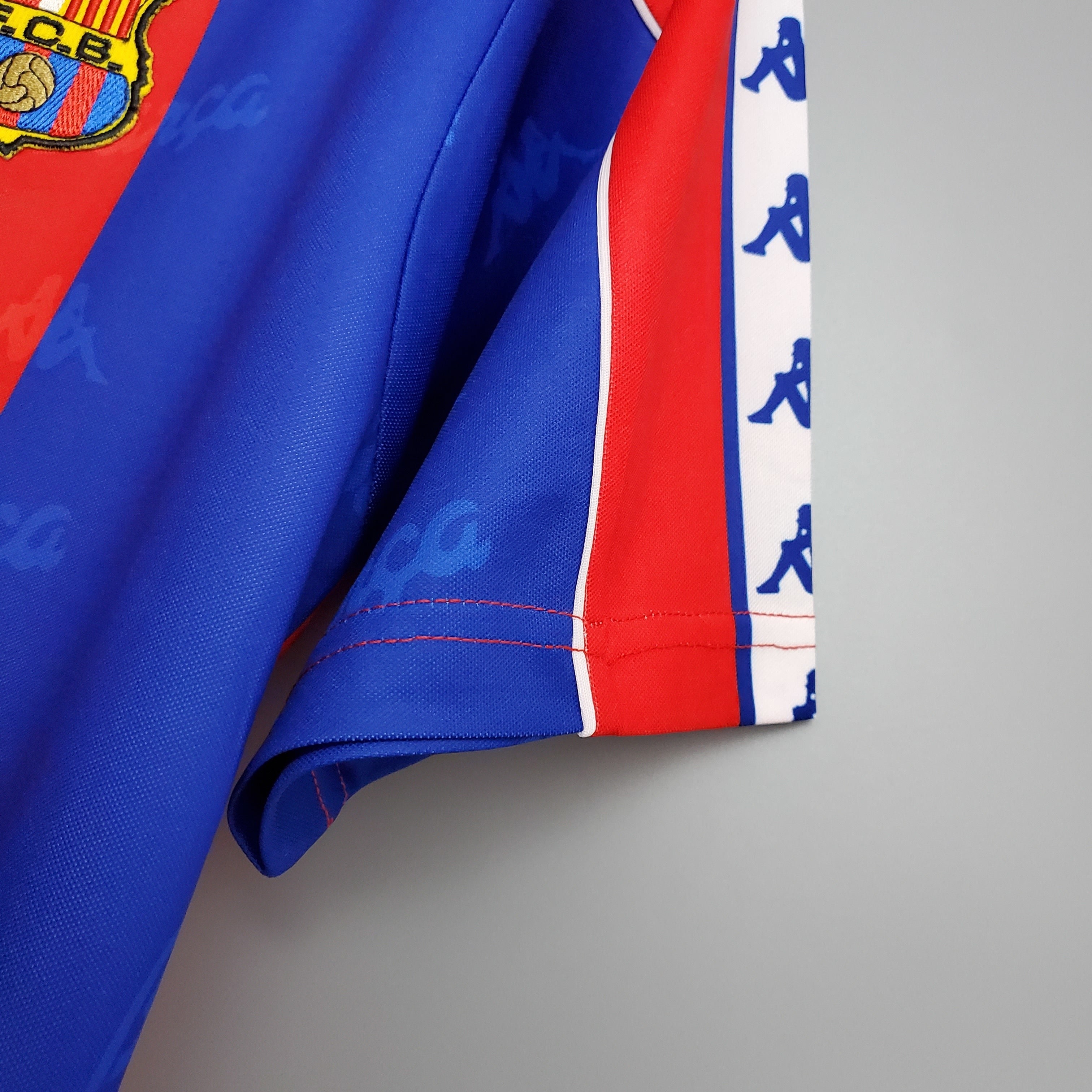 1990s Barcelona Retro Football Shirt | Red Blue Home