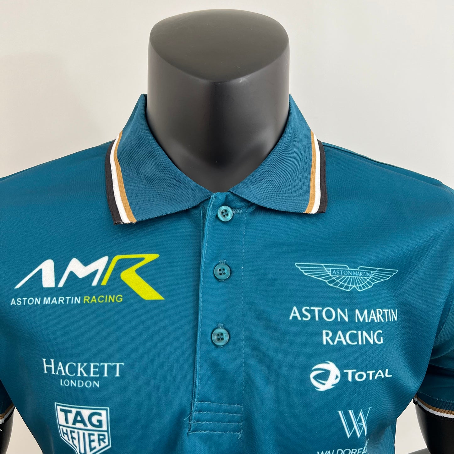 Aston Martin F1 2024 Polo – Player Fit | Blue Green