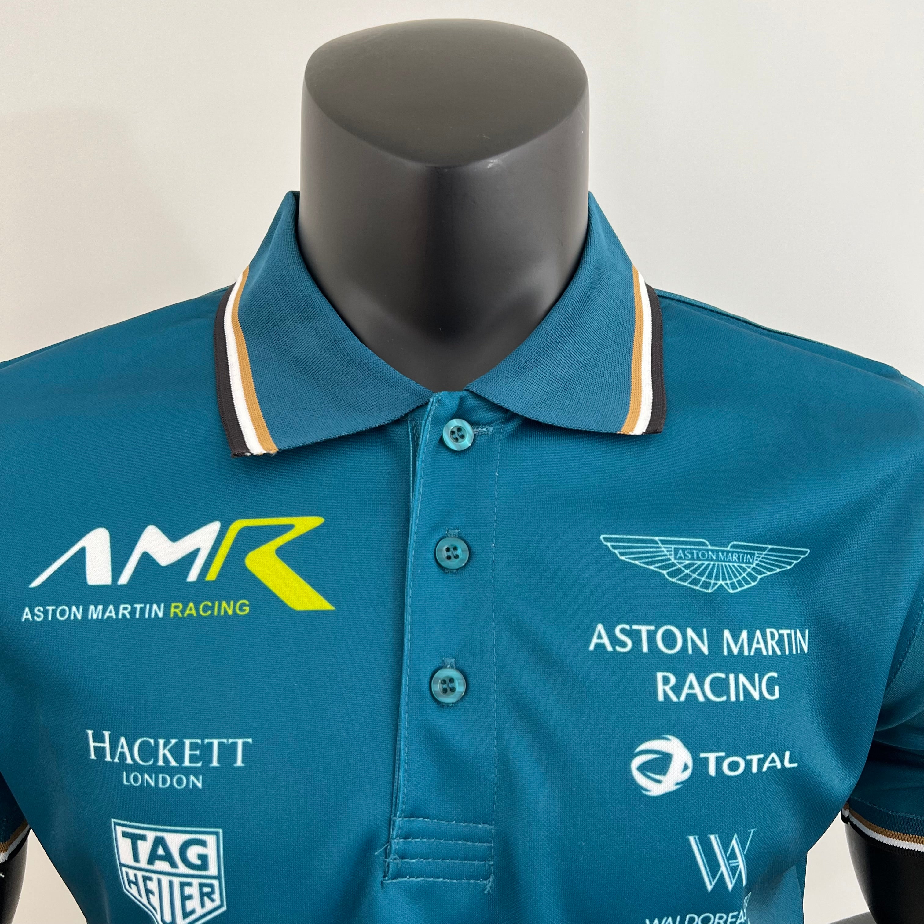 Aston Martin F1 2024 Polo – Player Fit | Blue Green