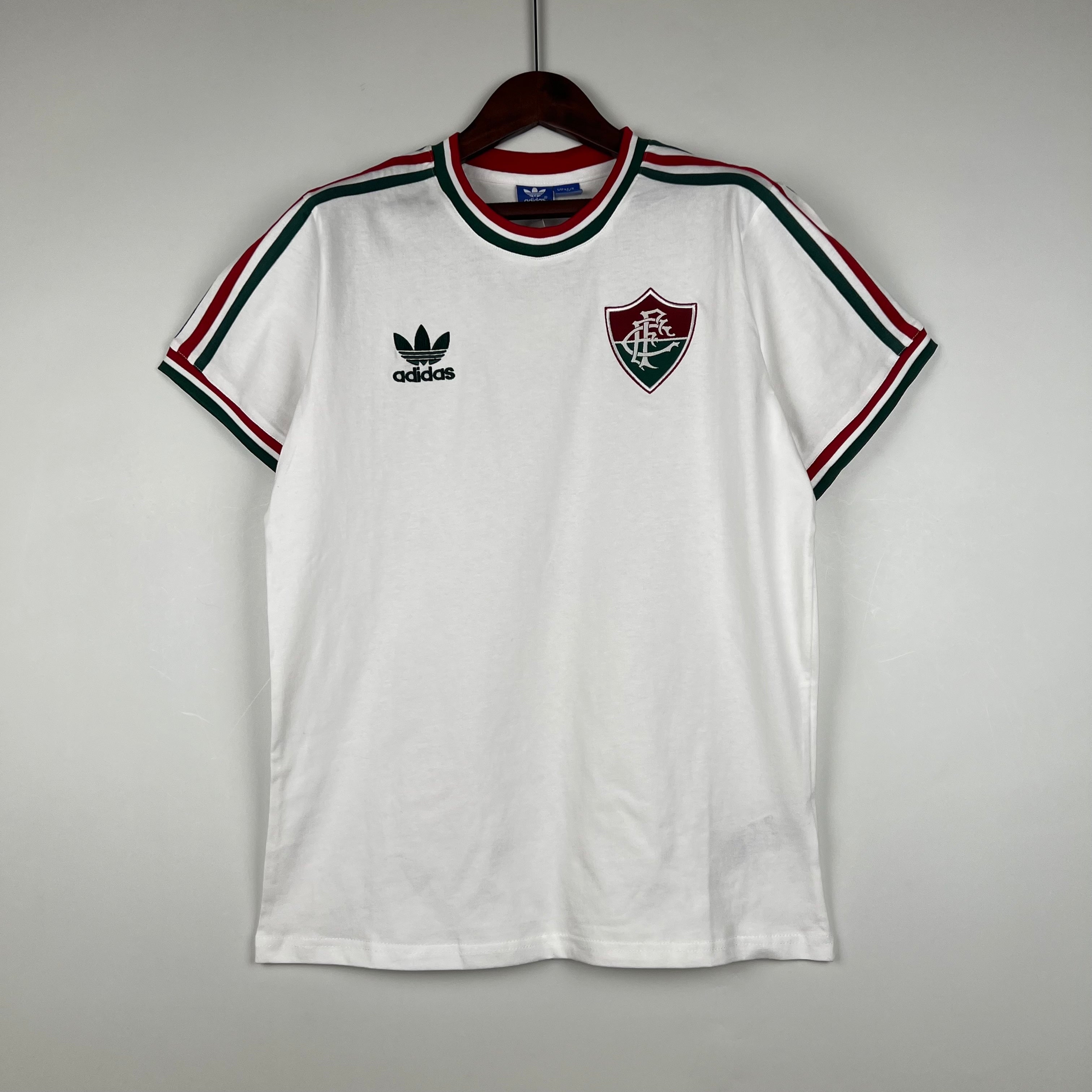 1980s Fluminense Retro Football Shirt | White Red Green Home