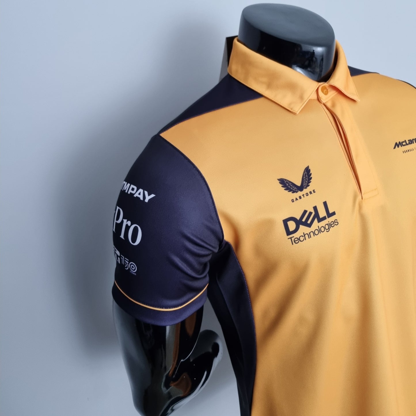McLaren F1 2023 Polo – Player Fit Dell| Papaya Orange