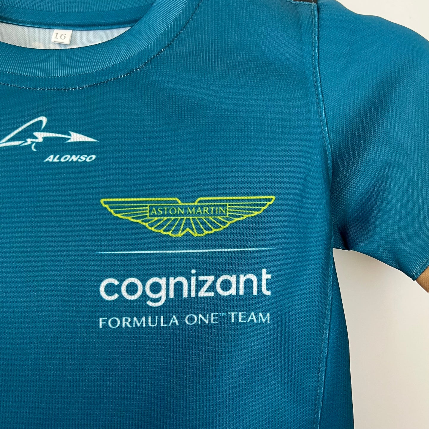 Aston Martin F1 2023 T-Shirt – Team Edition – Fernando Alonso #14 | Teal