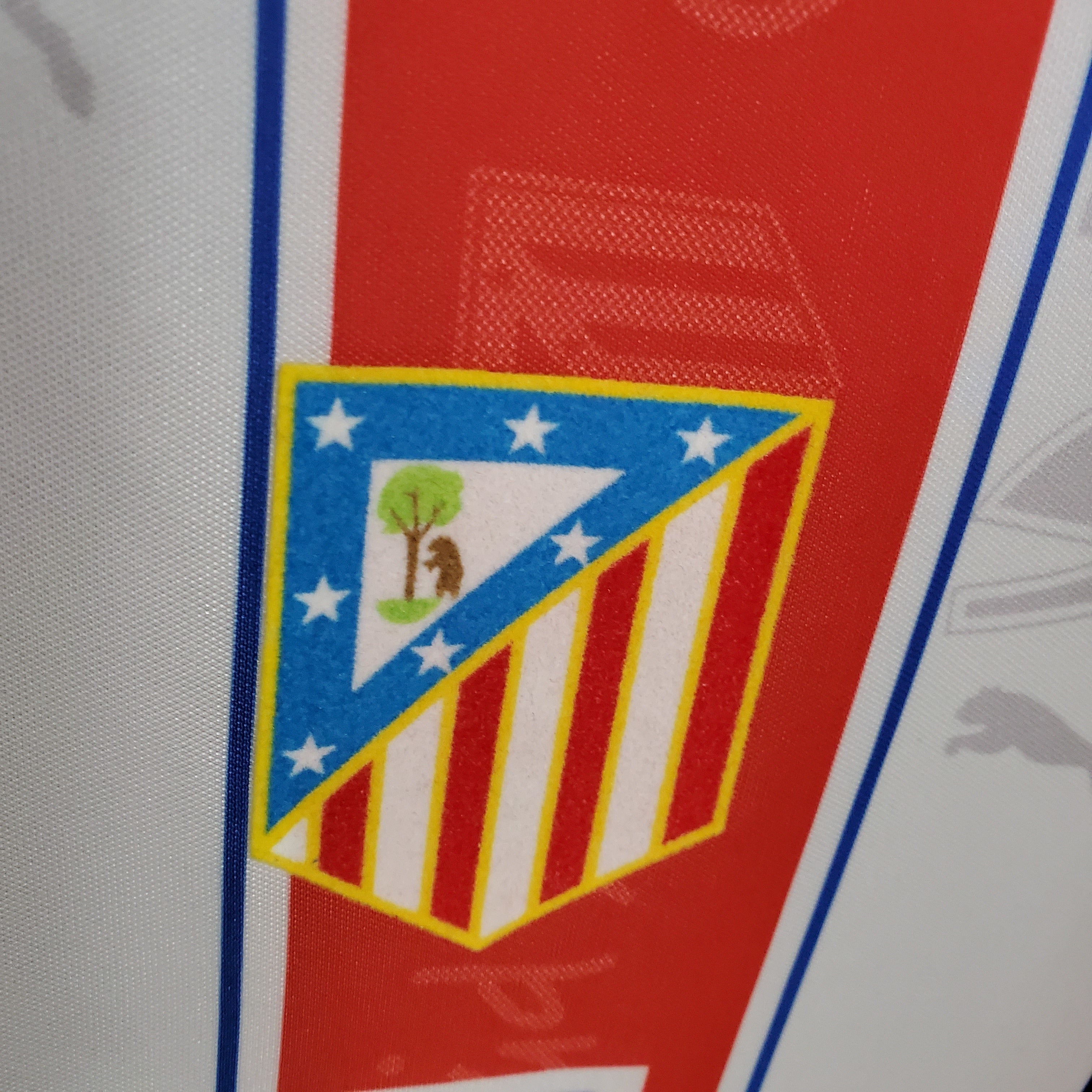 1990s Atletico Madrid Retro Football Shirt | Red White Home