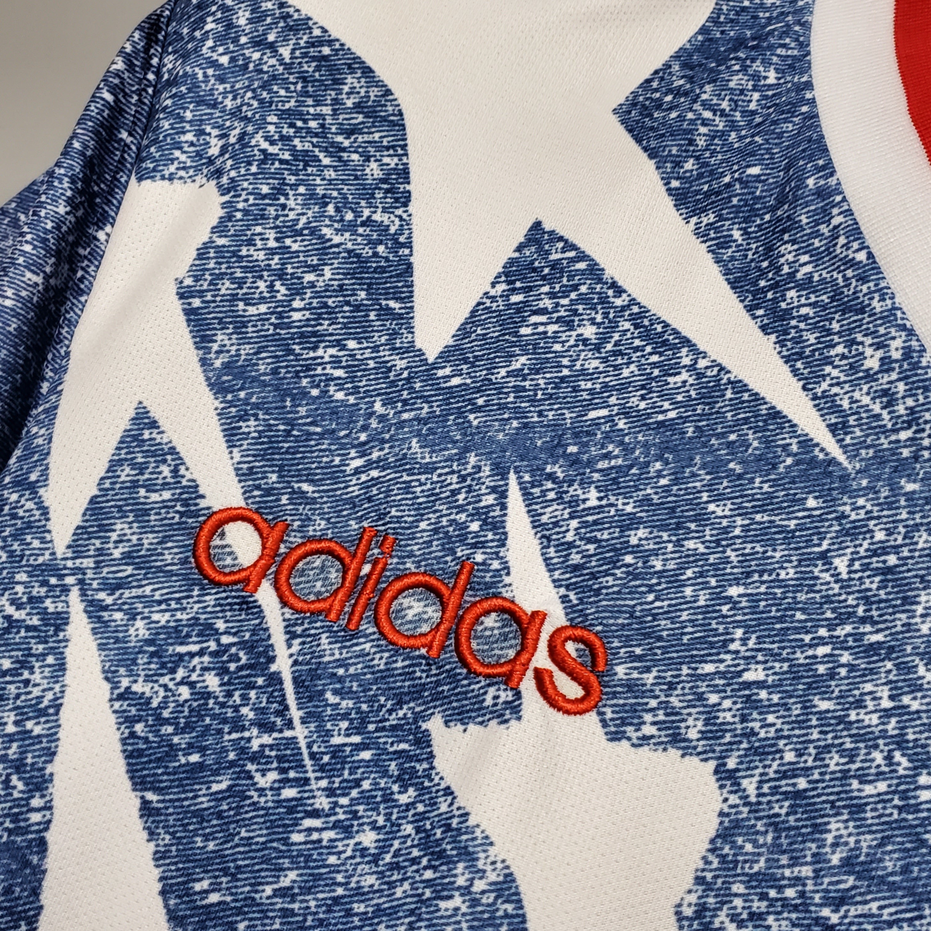 1990s United States Retro Football Shirt | Blue White Home