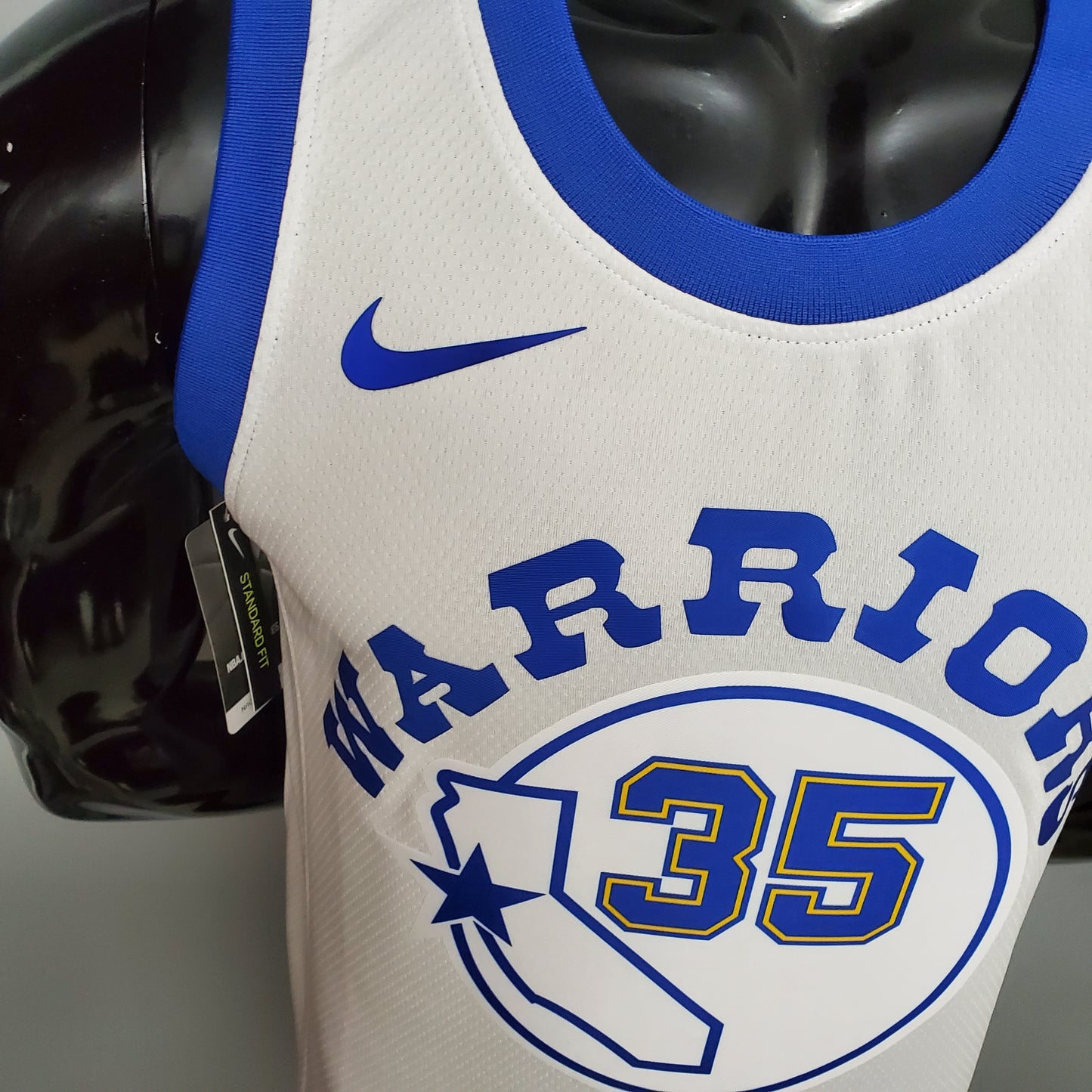 2018 Golden State Durant #35 Retro Basketball Jersey