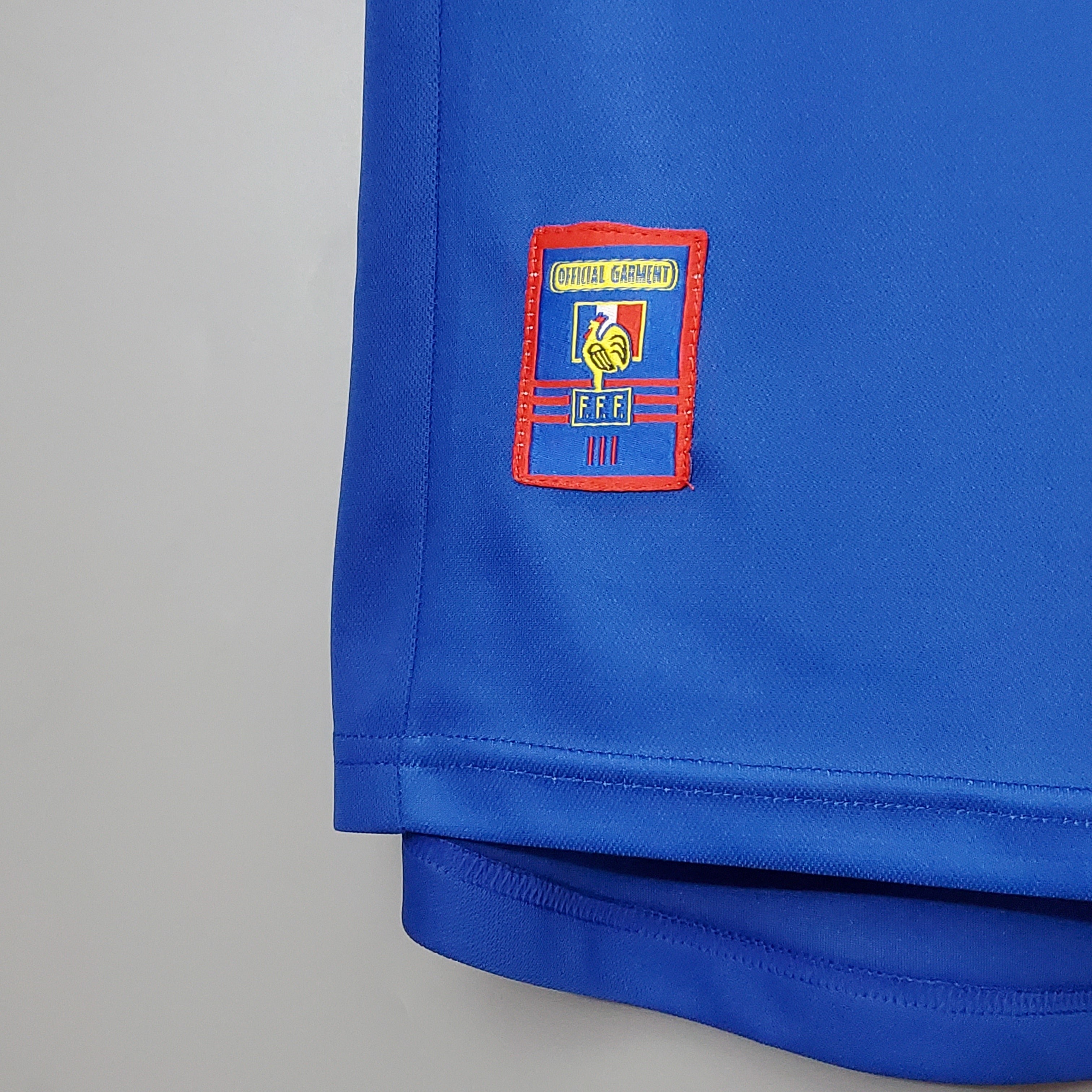 1990s France Retro Football Shirt | Blue White Home