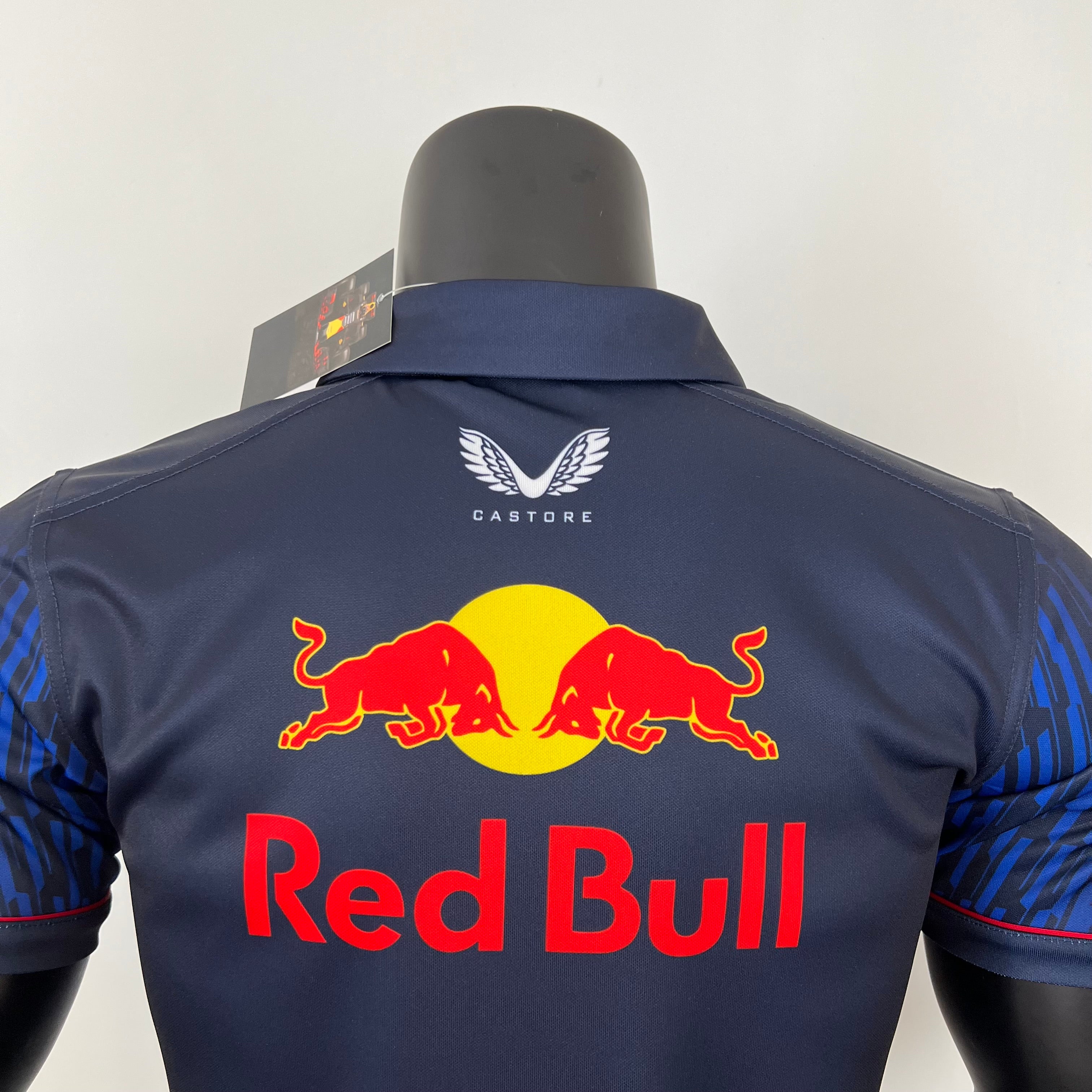 Red Bull Racing F1 2023 Polo – Player Fit – Sergio Perez #11 | Navy Blue