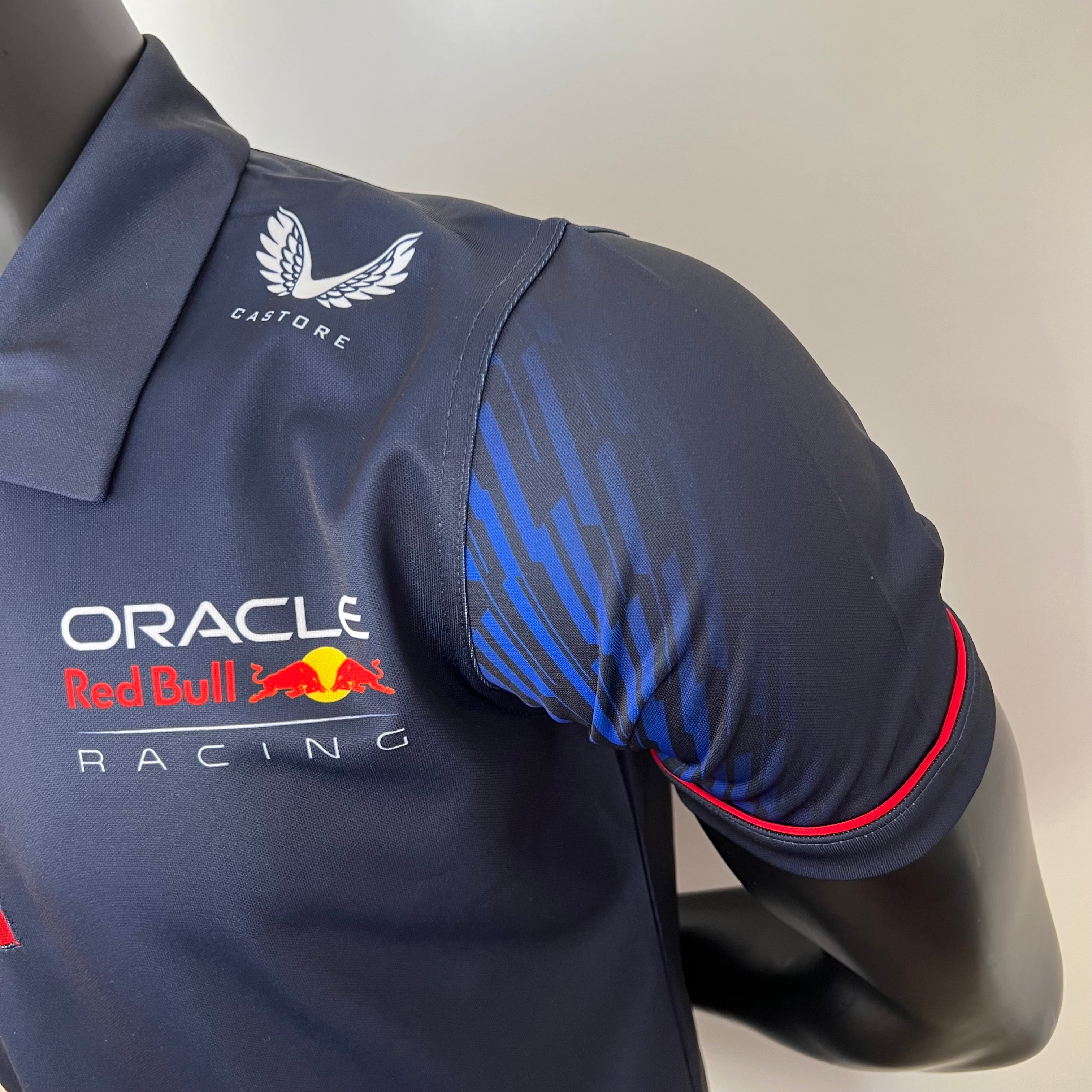Red Bull Racing F1 2023 Player Fit Polo – Max Verstappen #1 | Navy Blue