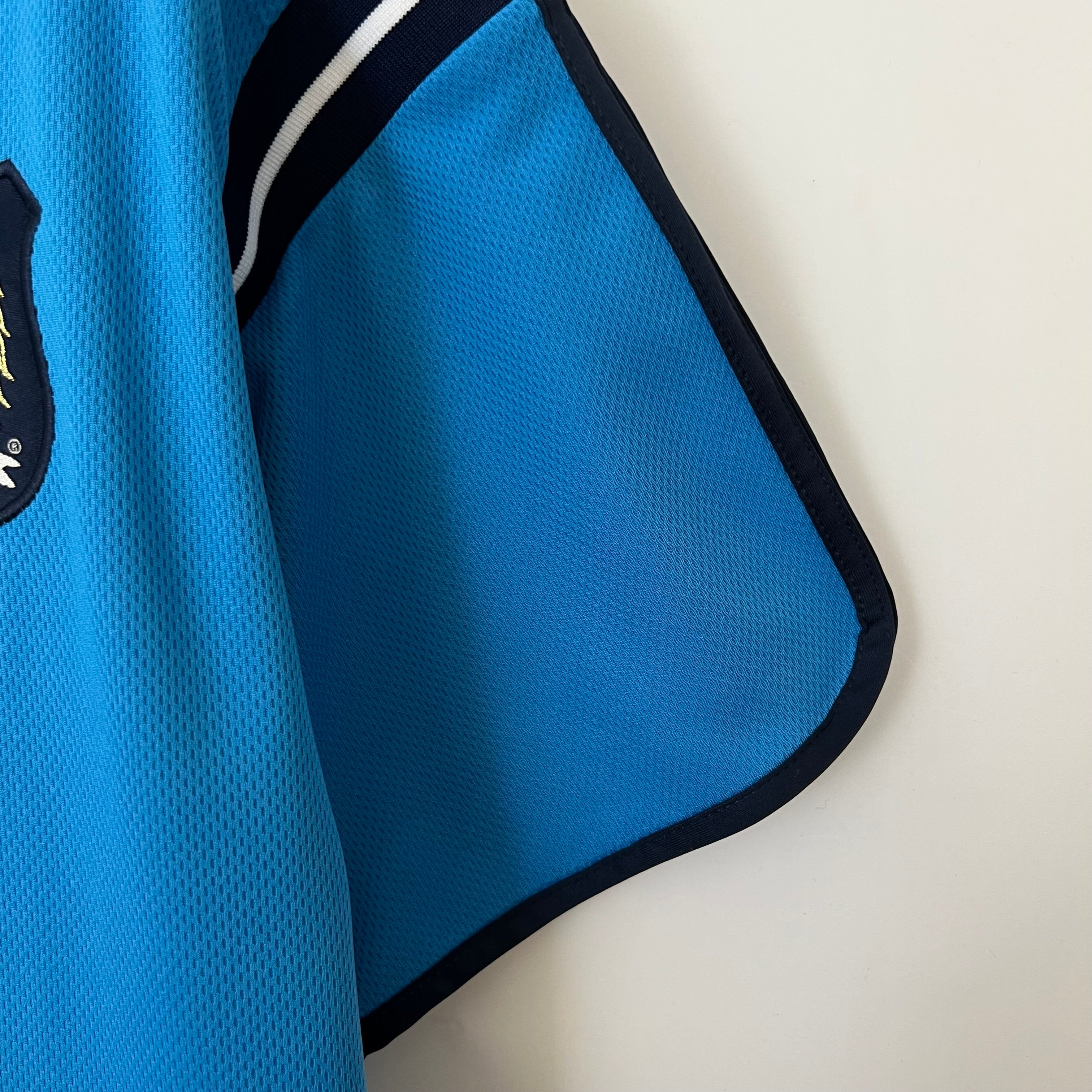 1990s Manchester City Retro Football Shirt | Sky Blue Black Home