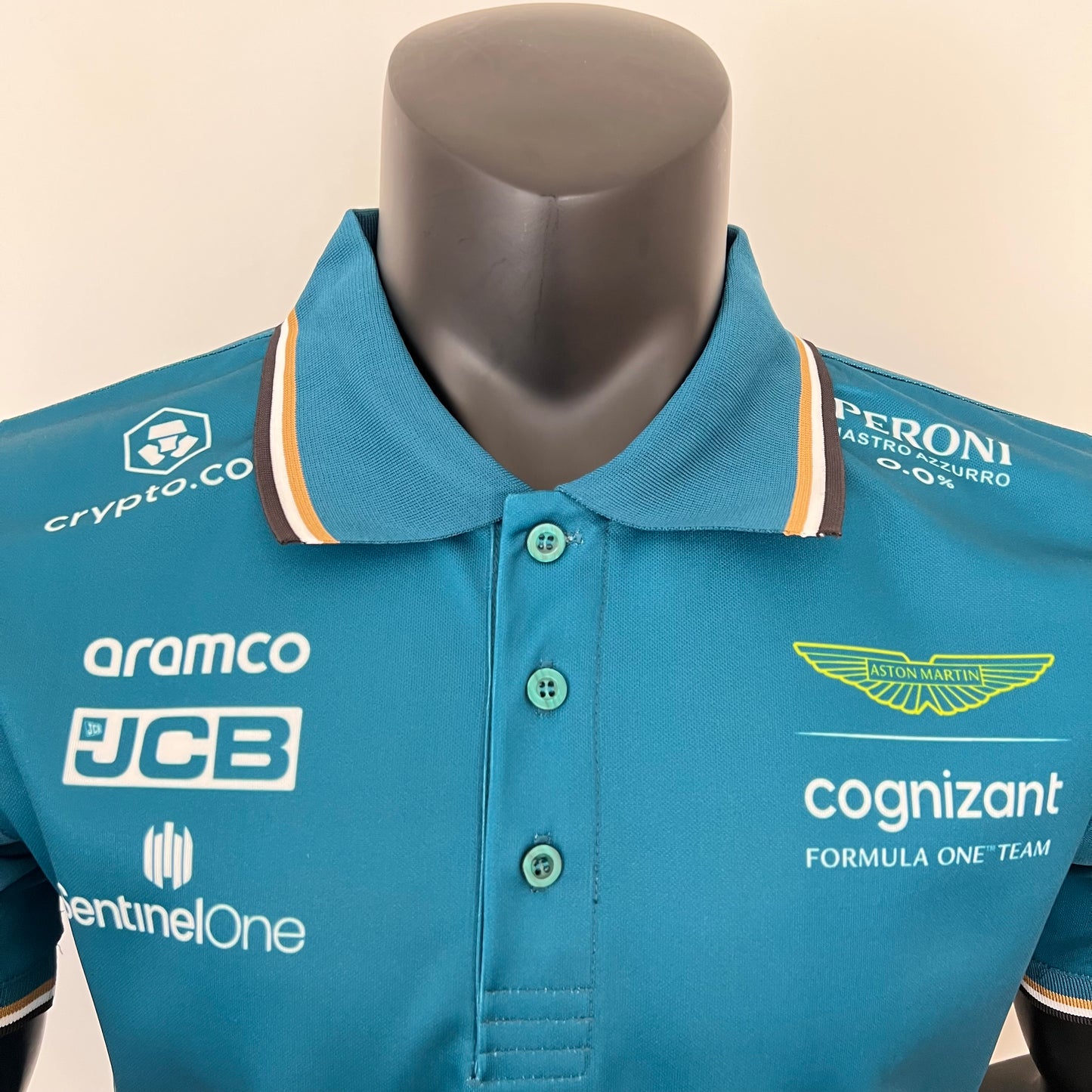 Aston Martin F1 2023 Polo – Player Fit – Alonso #14 | Teal