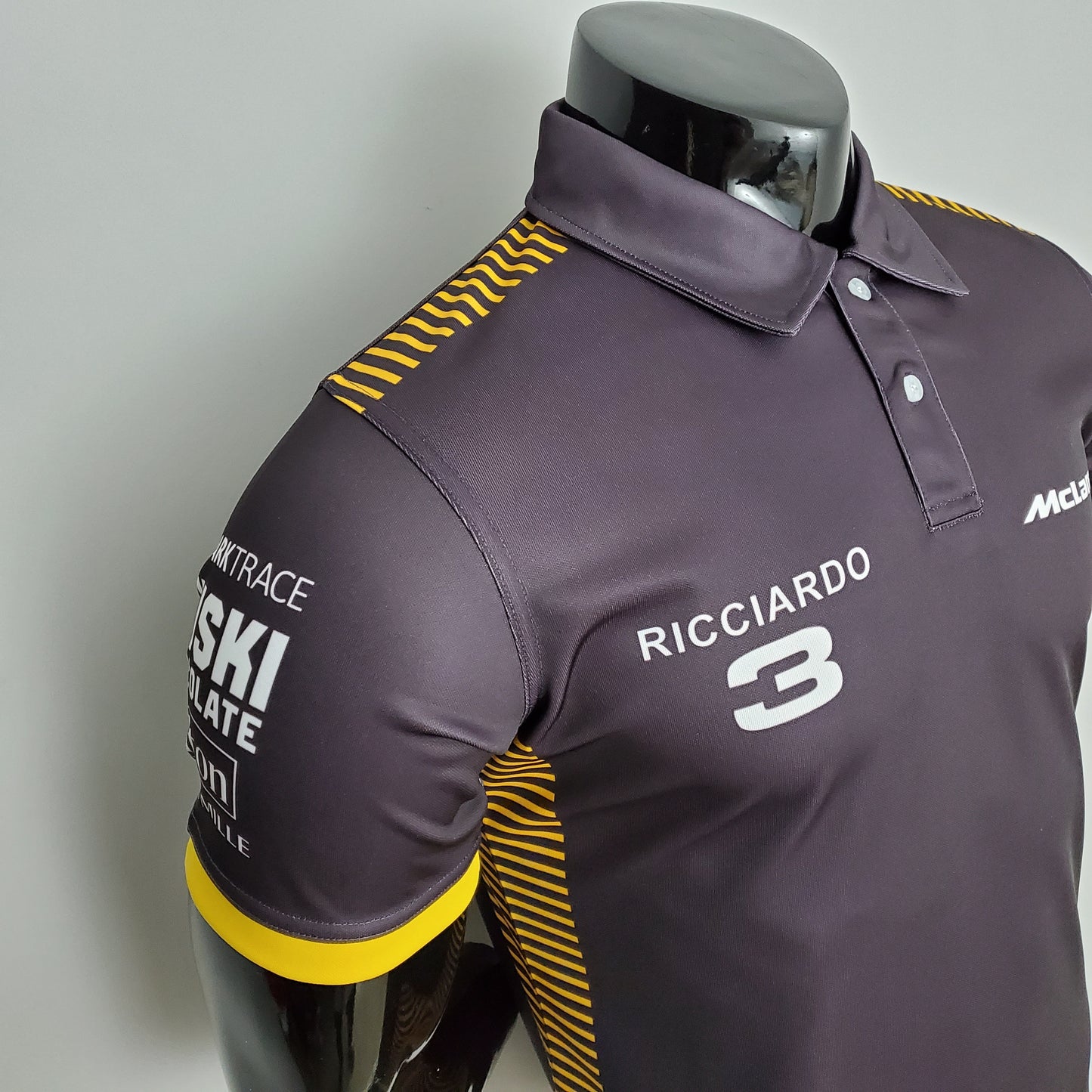 McLaren F1 2023 Polo – Player Fit – Ricciardo #3 | Gray