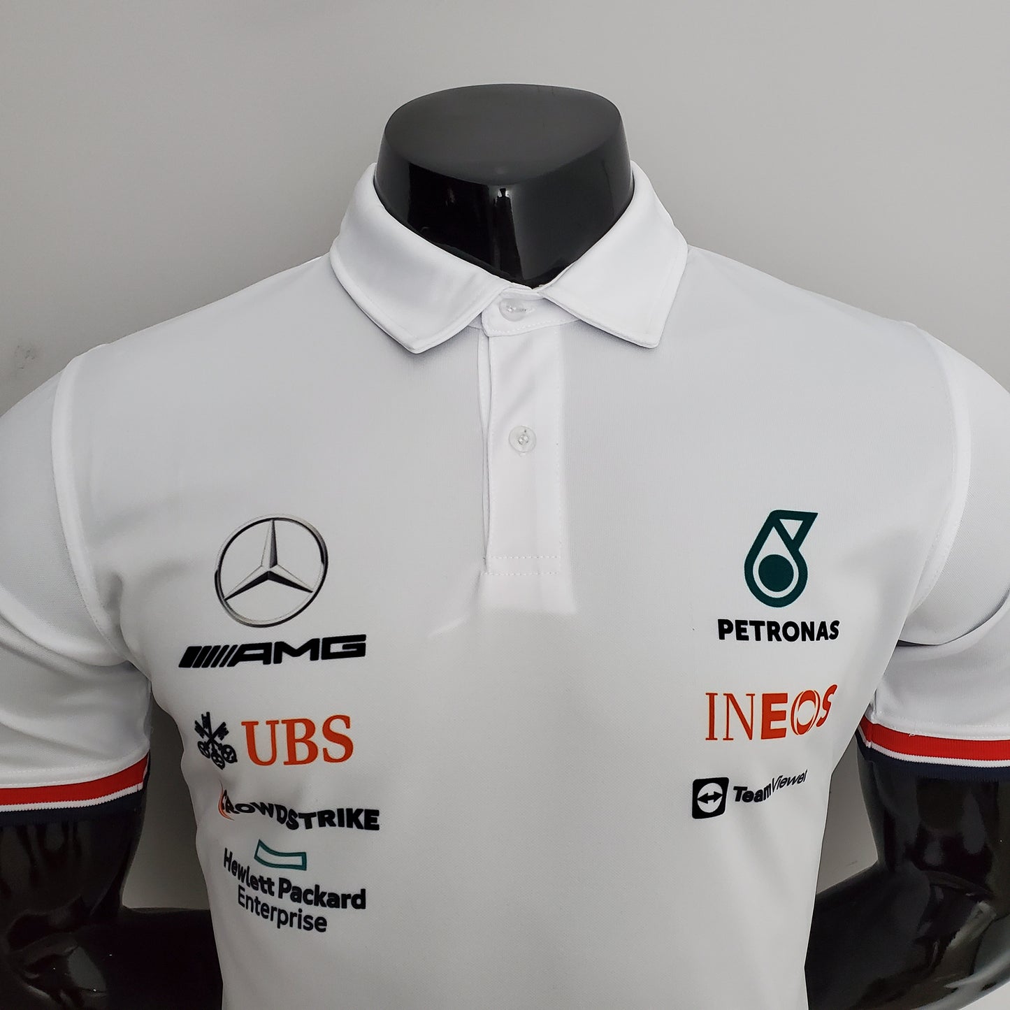 Mercedes AMG F1 2023 Polo – Player Fit Petronas | White