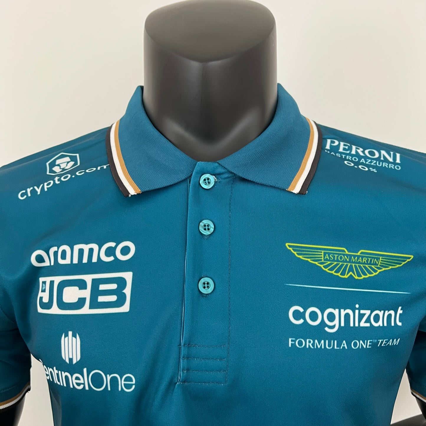 Aston Martin F1 2023 Polo – Player Fit | Teal
