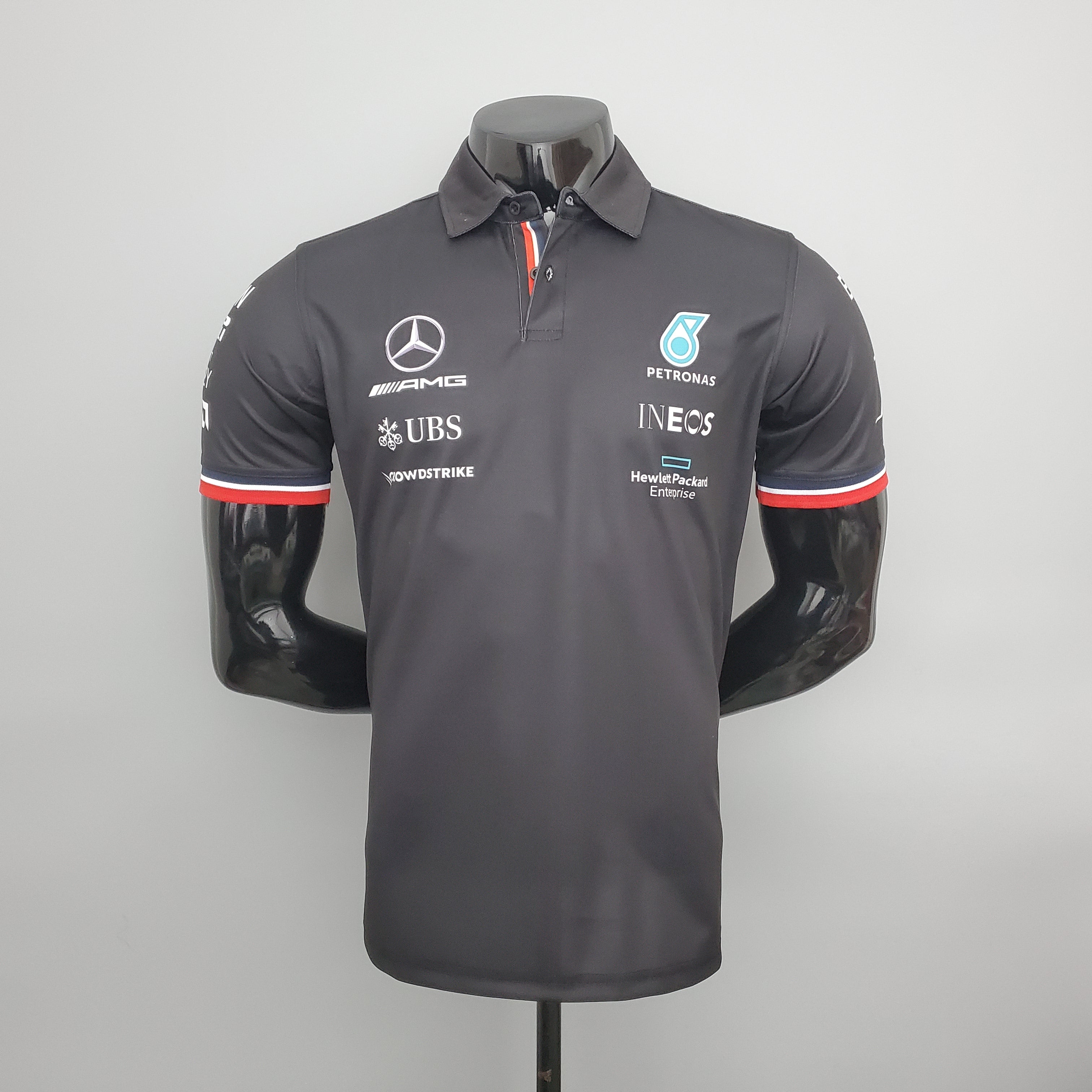 Mercedes F1 2023 Polo - Player Fit Petronas | Black