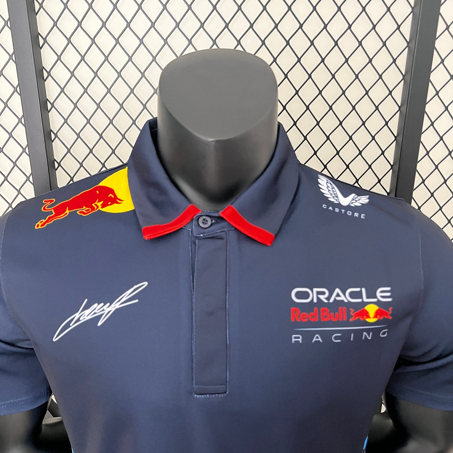 Red Bull Racing F1 2023 Polo – Player Fit – Perez #11 | Navy Blue
