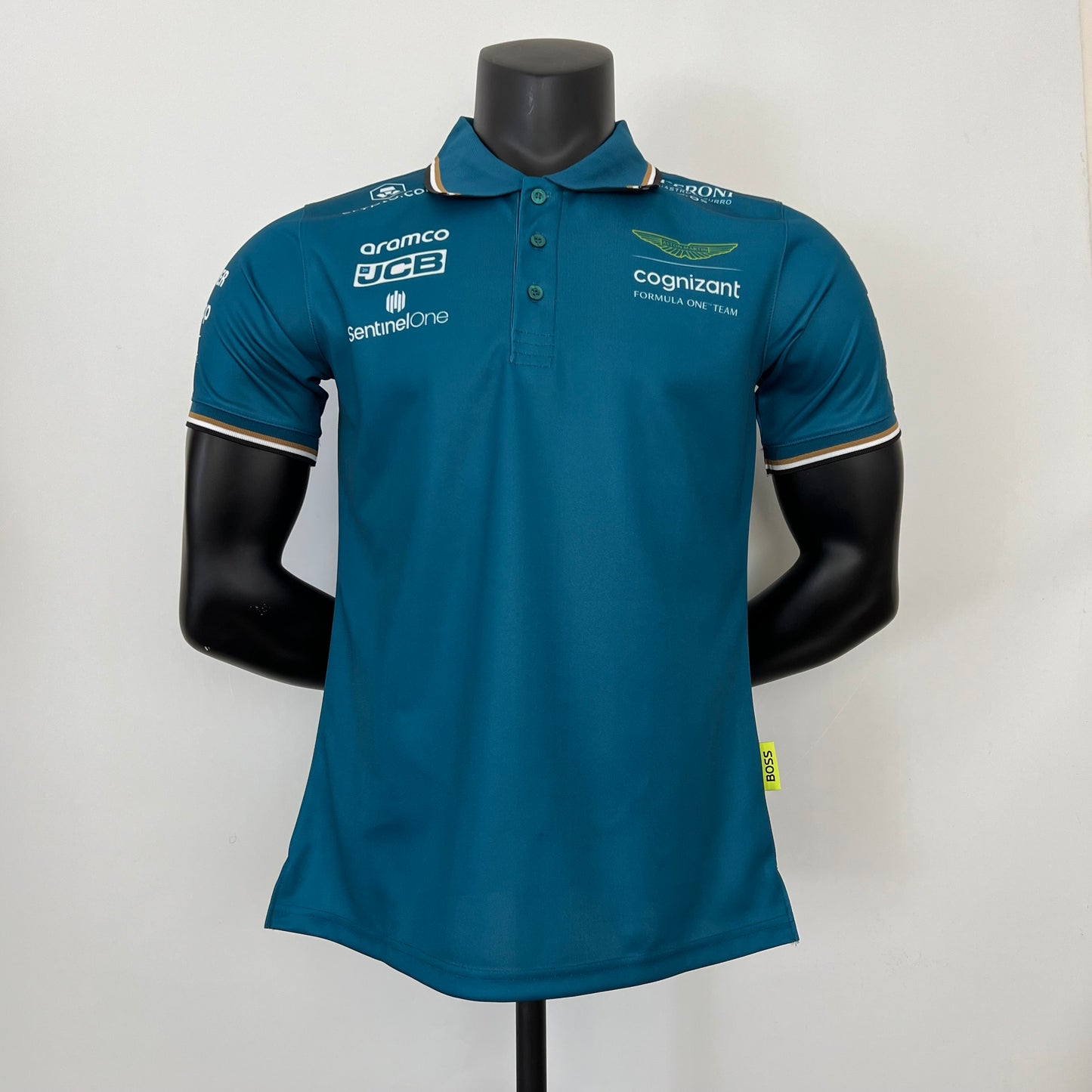 Aston Martin F1 2023 Polo – Player Fit – Alonso #14 | Teal