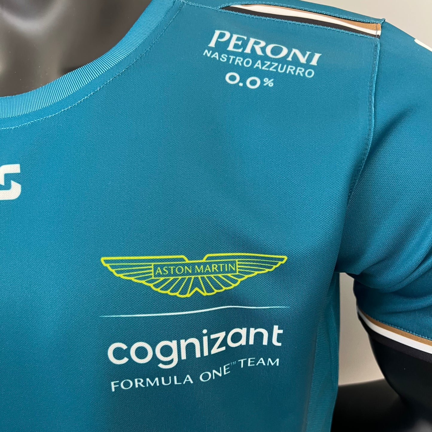 Aston Martin F1 2023 Player Fit T-Shirt – Lance Stroll #18 | Teal