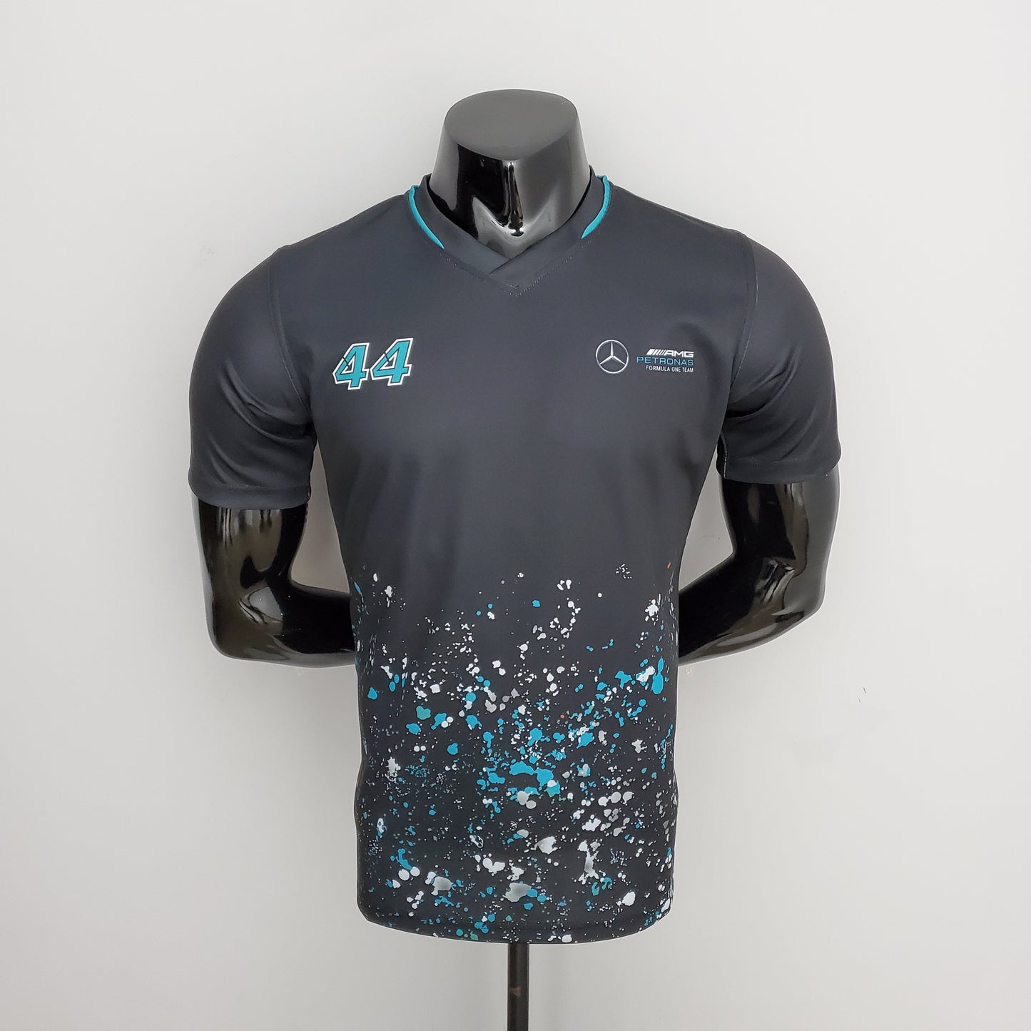 Mercedes F1 2023 T-Shirt – Player Fit – Lewis Hamilton #44 AMG | Black