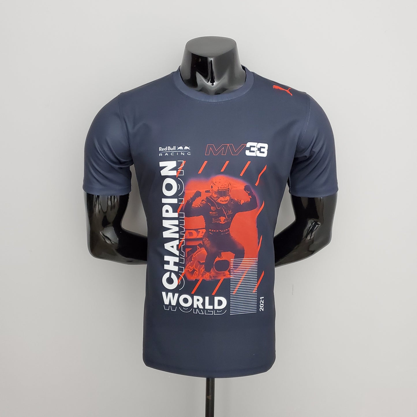 Red Bull Racing F1 2021 Player Fit T-Shirt – Max Verstappen #33 Puma | Navy