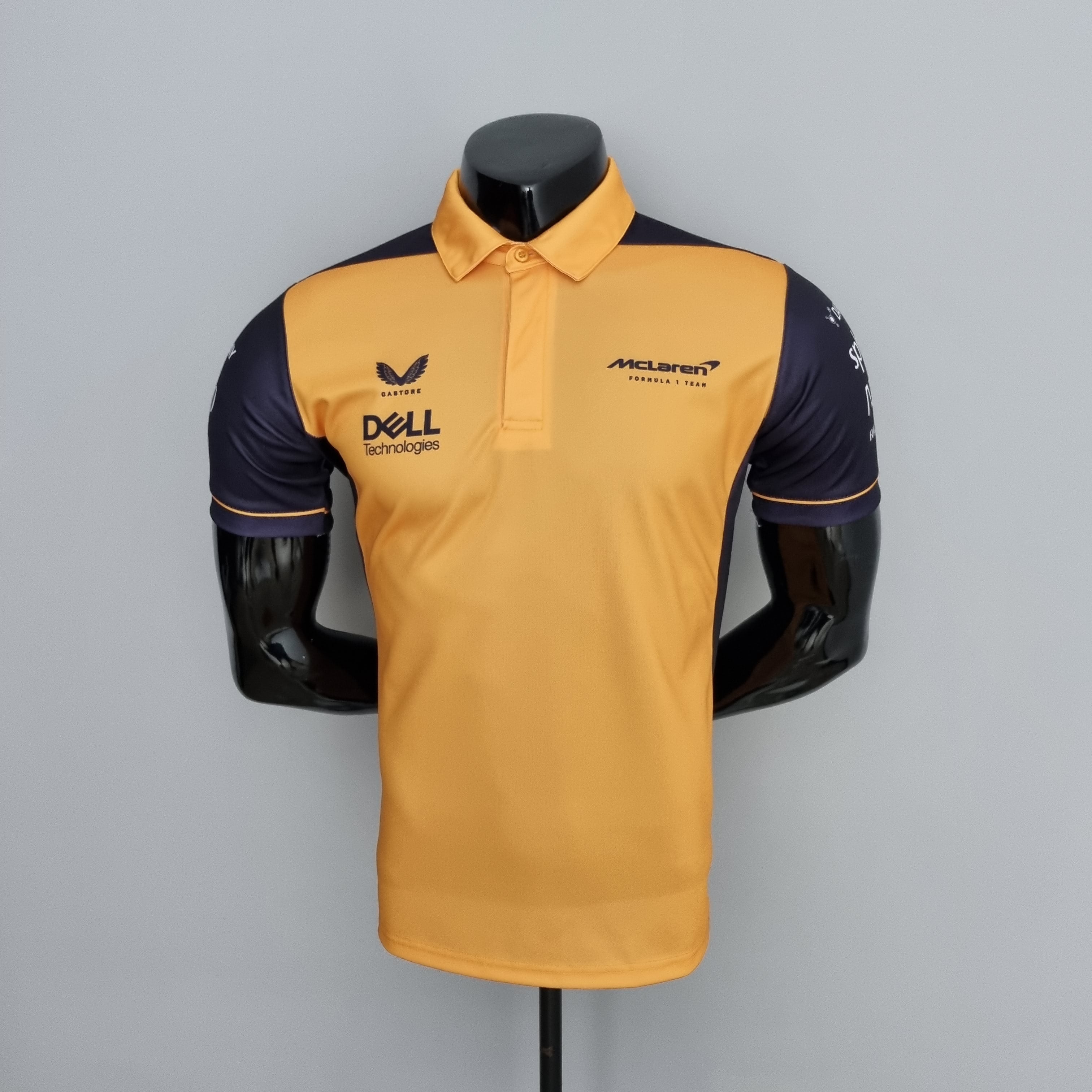 McLaren F1 2023 Polo – Player Fit Dell| Papaya Orange