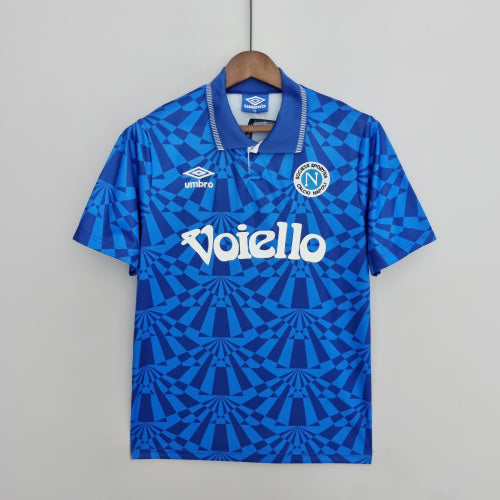 1990s Napoli Retro Football Shirt | Blue Dark Blue Home