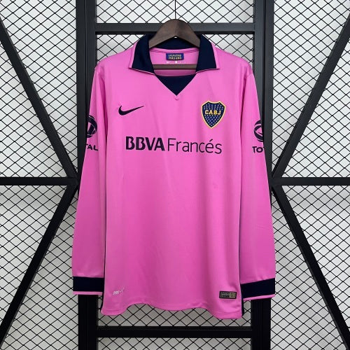2010s Boca Juniors Retro Football Shirt | Pink Navy Third