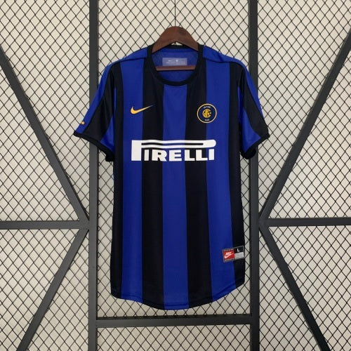 1990s Inter Milan Retro Football Shirt | Blue Black Home