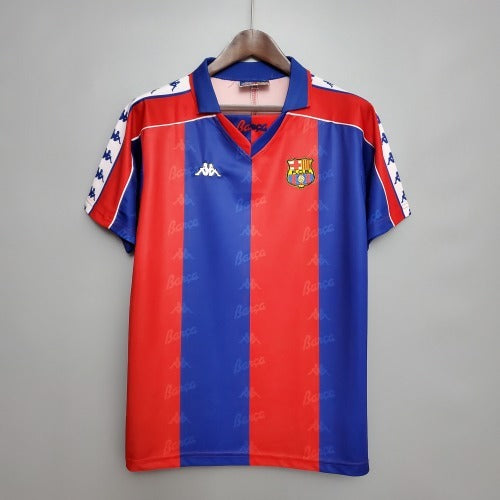 1990s Barcelona Retro Football Shirt | Red Blue Home