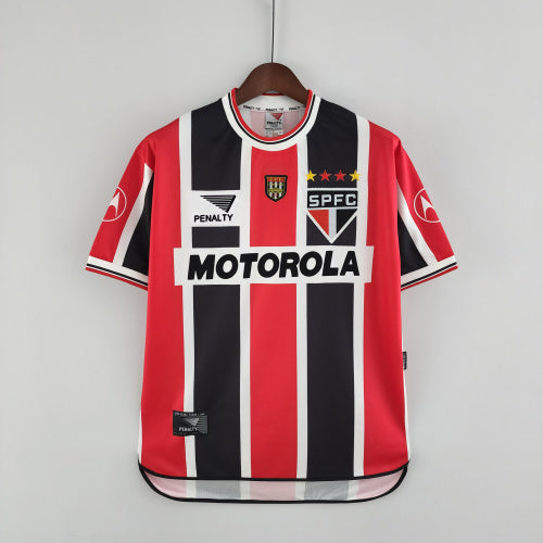 1990s Sao Paulo Retro Football Shirt | Red Black Home