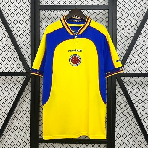 1990s Colombia Retro Football Shirt | Yellow Blue Home