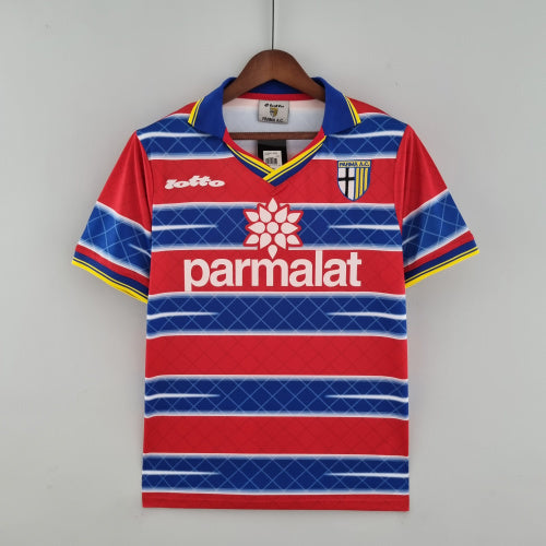 1990s Parma Retro Football Shirt | Red Blue Home