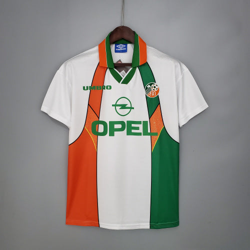 1990s Ivory Coast Retro Football Shirt | Orange Green Home