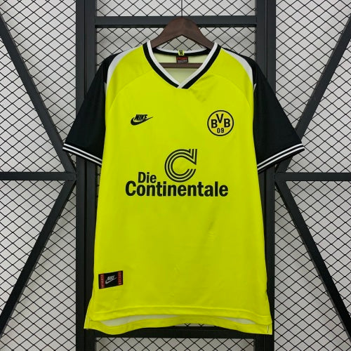 1990s Borussia Dortmund Retro Football Shirt | Yellow Black Home