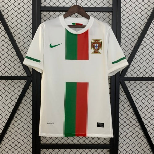 2020s Portugal Retro Football Shirt | White Green Red Home