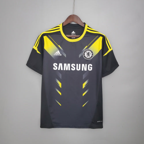 2000s Chelsea Retro Football Shirt | Black Yellow Home