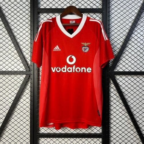 2000s Benfica Retro Football Shirt | Red White Home